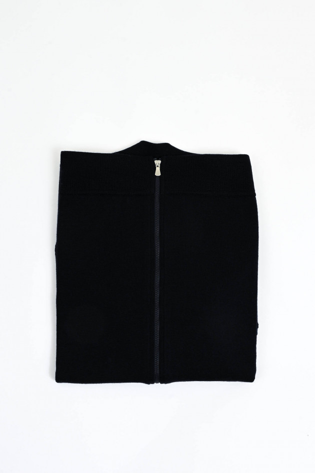 Gran Sasso Bomberjacke aus Merinowolle in Navy
