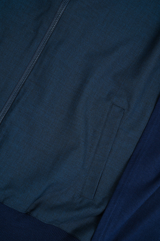 Gran Sasso Hybrid-Strickjacke in Dunkelblau