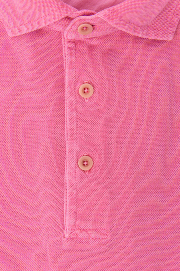 Gran Sasso Polo mit Vintagewaschung in Pink