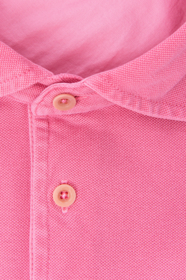 Gran Sasso Polo mit Vintagewaschung in Pink