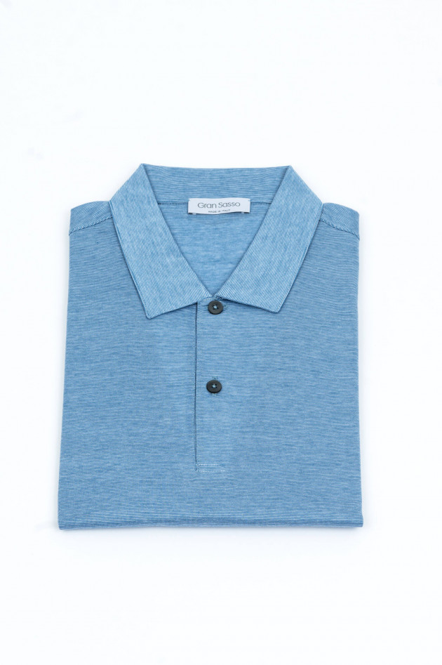 Gran Sasso Poloshirt in Himmelblau