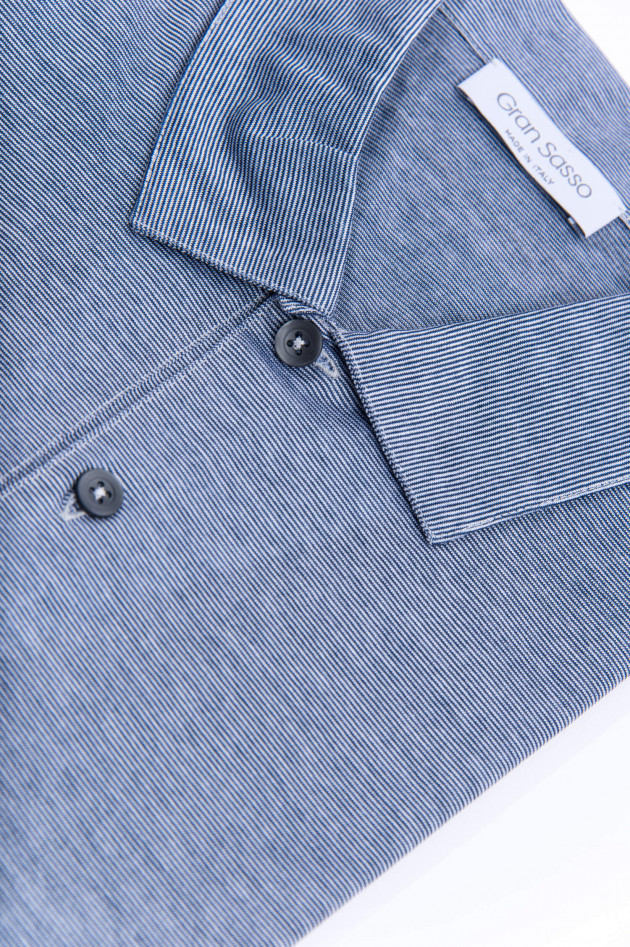 Gran Sasso Polo in Navy/Weiß gestreift