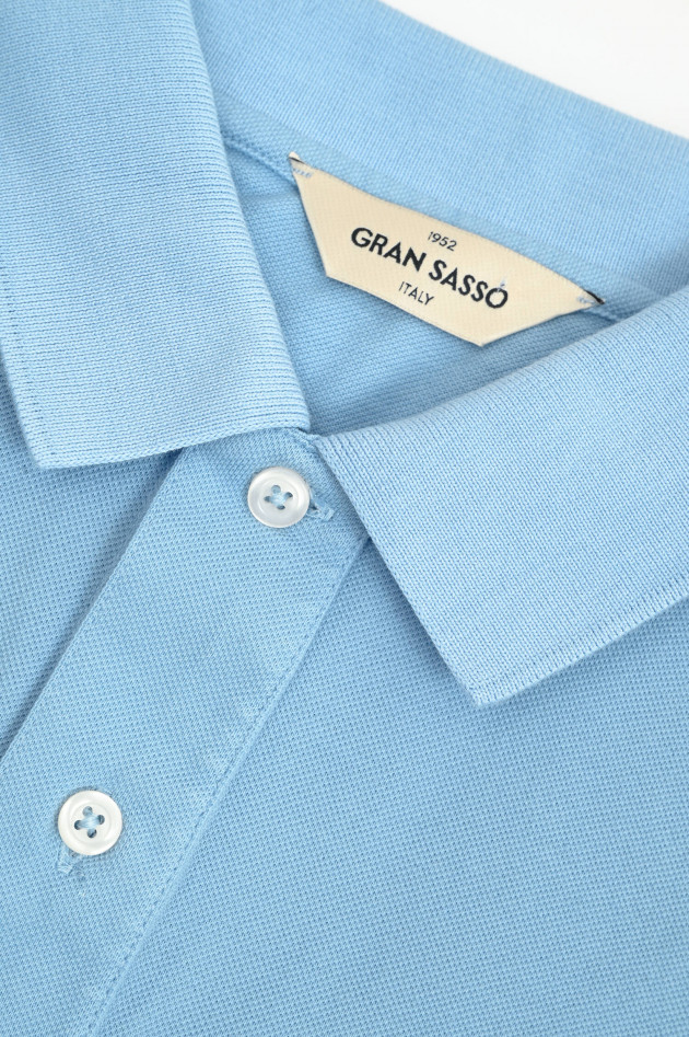 Gran Sasso Polo-Shirt in Hellblau