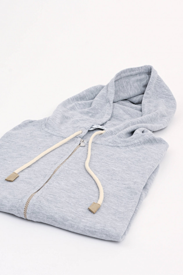 Gran Sasso Sweatjacke aus Baumwolle in Hellgrau