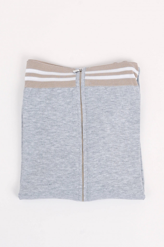 Gran Sasso Sweatjacke aus Baumwolle in Hellgrau