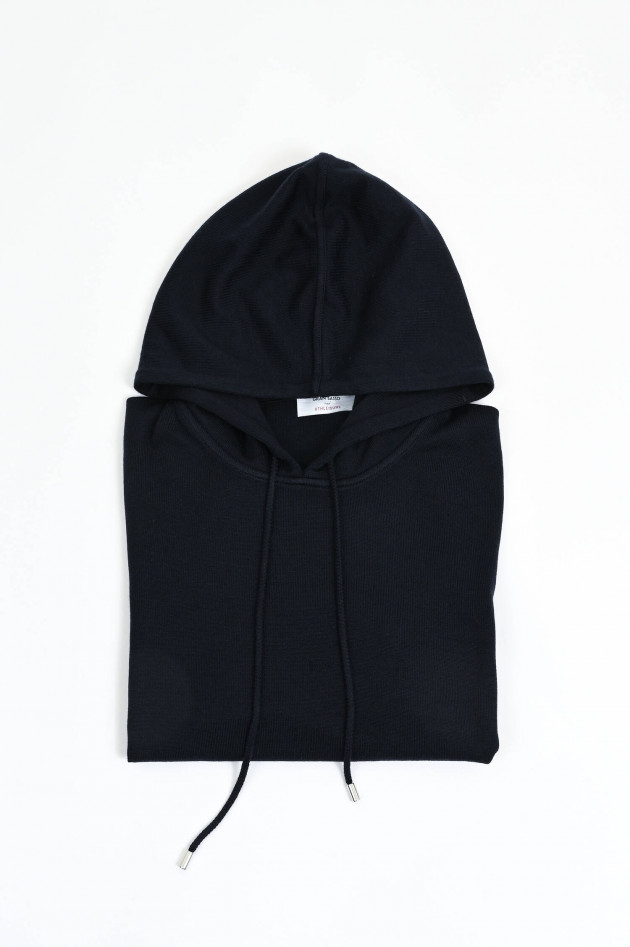 Gran Sasso Hoodie aus Merinowolle in Navy