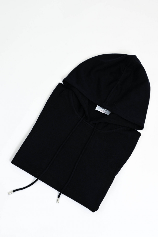 Gran Sasso Hoodie aus Merinowolle in Navy