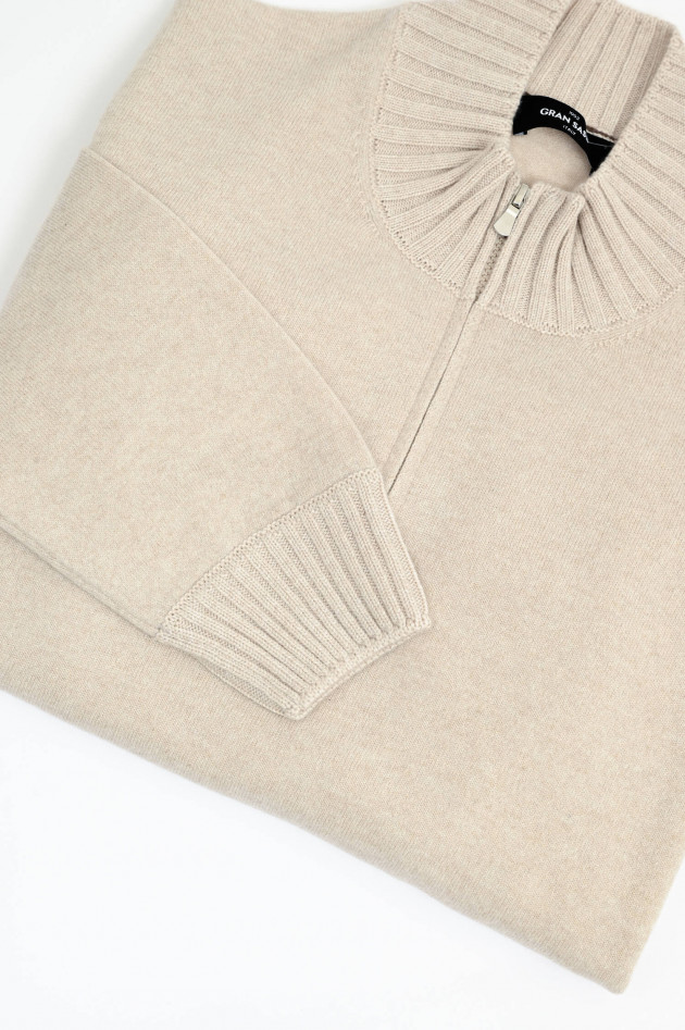 Gran Sasso Troyer aus Cashmere in Natur
