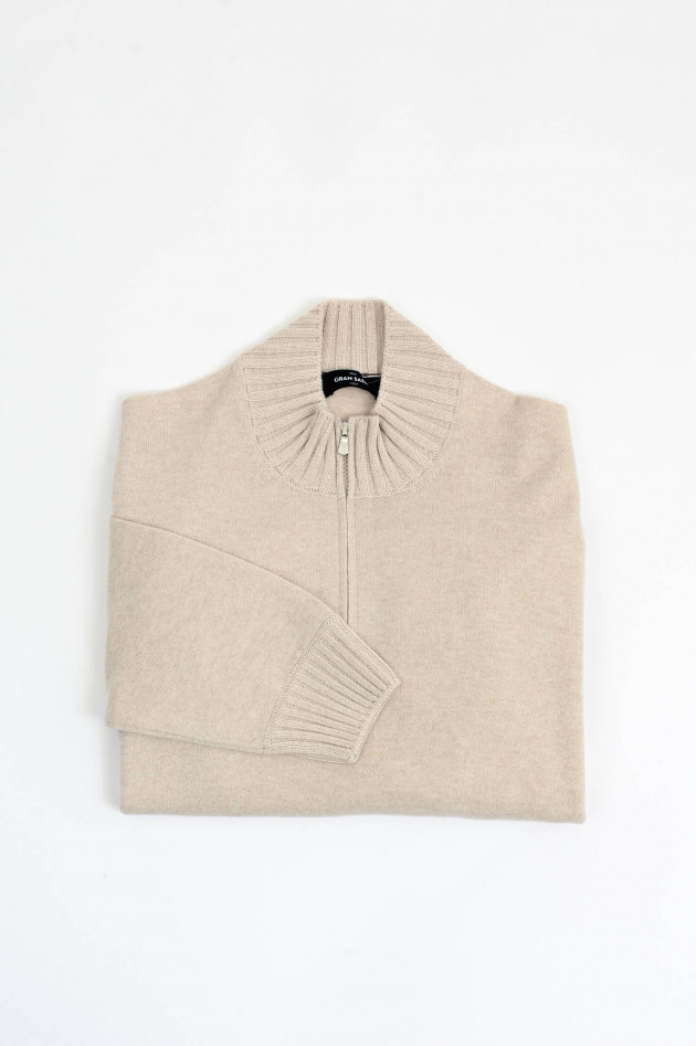 Gran Sasso Troyer aus Cashmere in Natur
