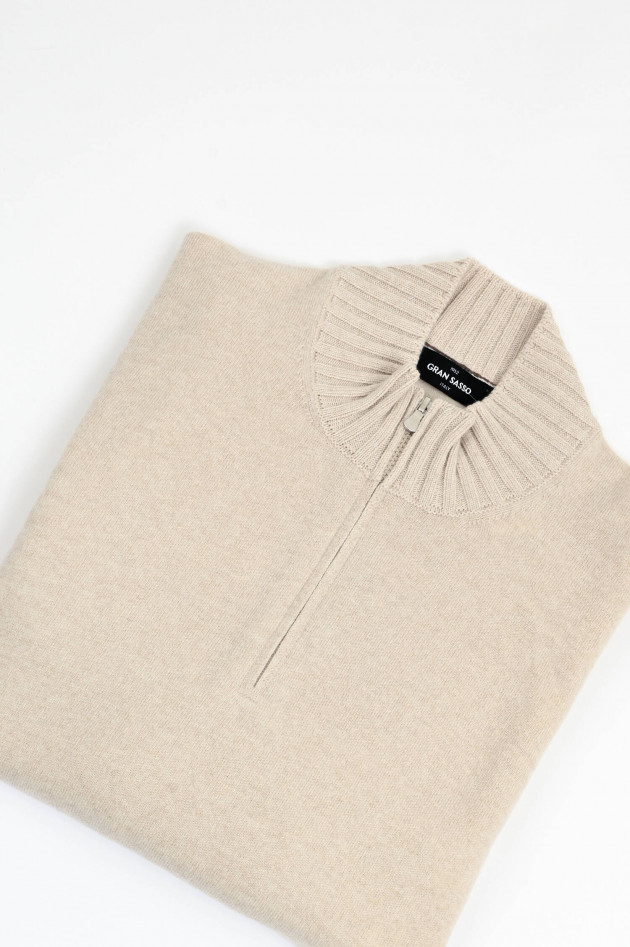 Gran Sasso Troyer aus Cashmere in Natur