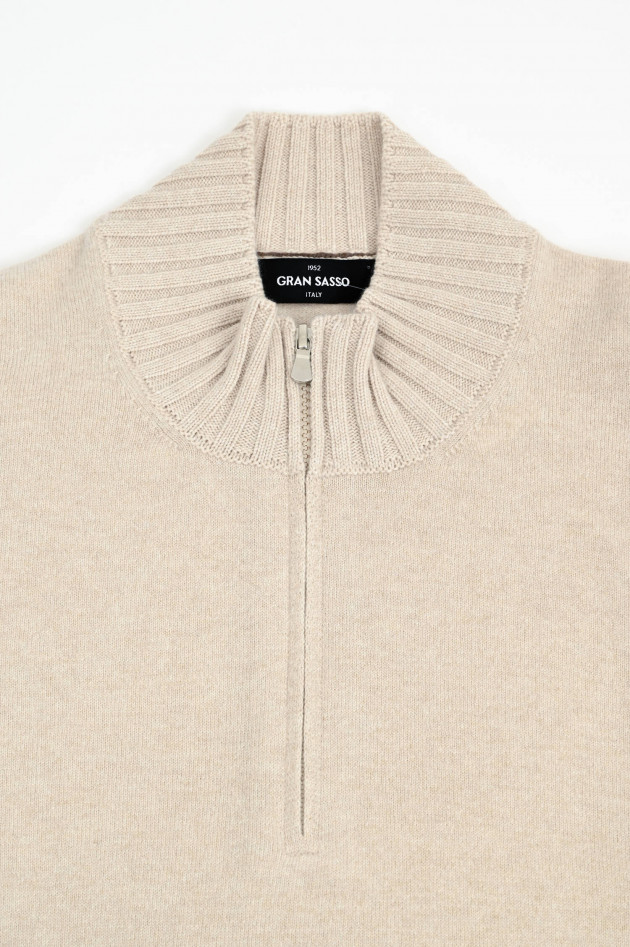 Gran Sasso Troyer aus Cashmere in Natur