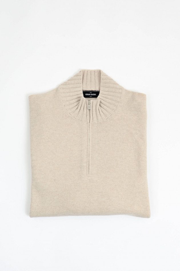Gran Sasso Troyer aus Cashmere in Natur