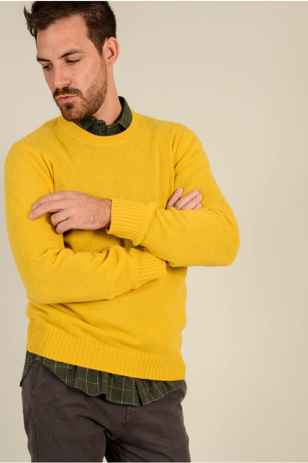 Gran Sasso Feinstrickpullover in Gelb