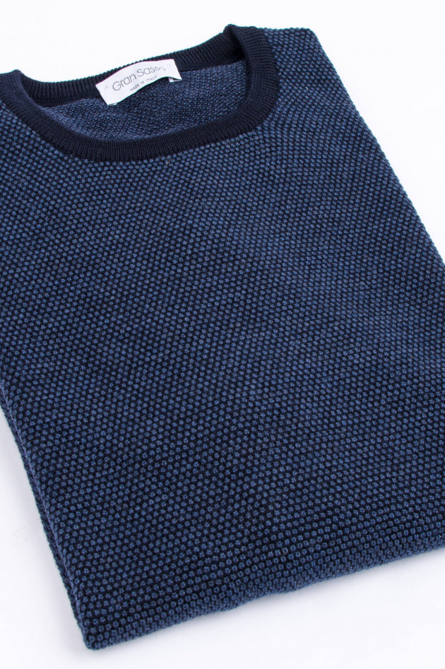 Gran Sasso Pullover aus Schurwolle in Navy