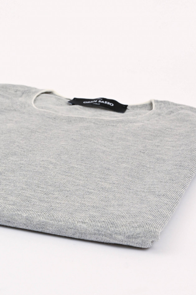 Gran Sasso Feinstrickpullover in Hellgrau