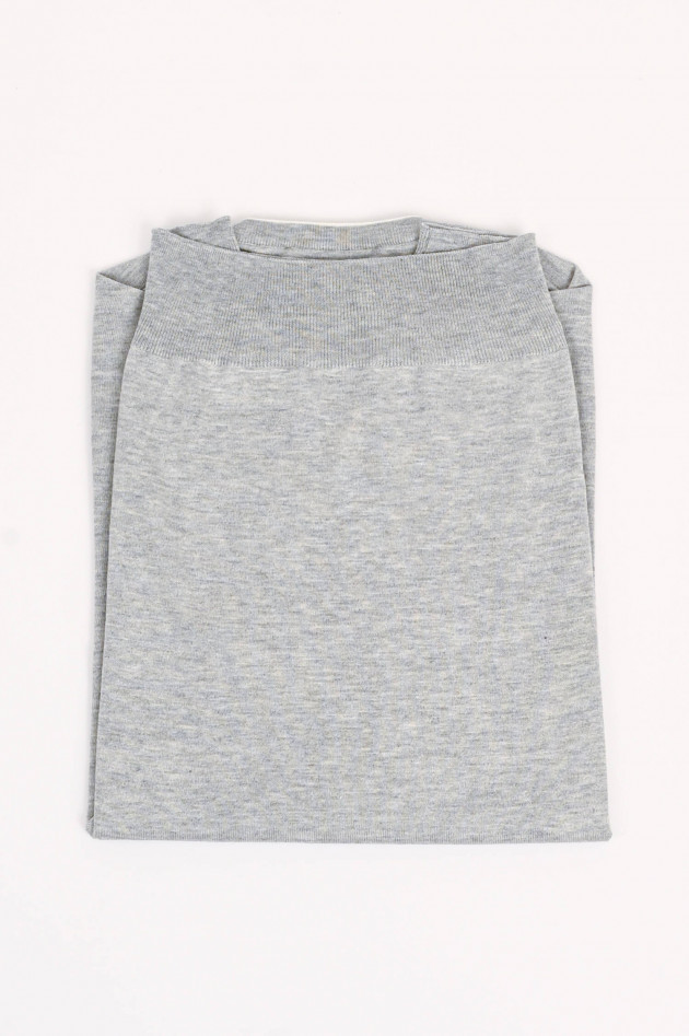 Gran Sasso Feinstrickpullover in Hellgrau
