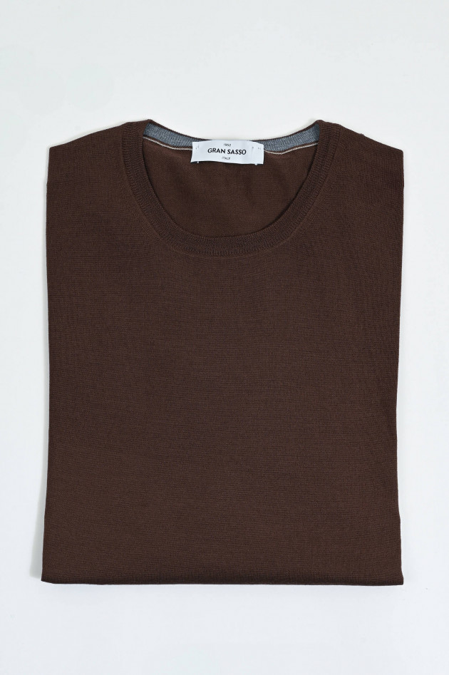 Gran Sasso Feinstrick-Pullover in Braun