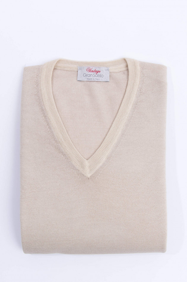 Gran Sasso Schurwolle Pullover in Beige