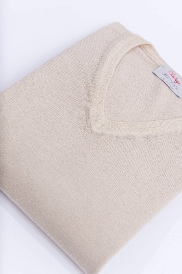 Gran Sasso Schurwolle Pullover in Beige