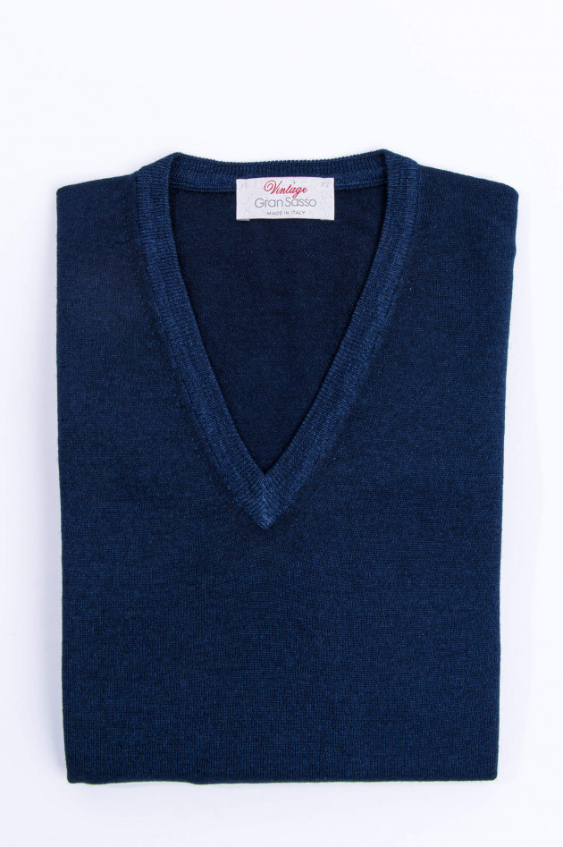 Gran Sasso Schurwolle Pullover in Midnight