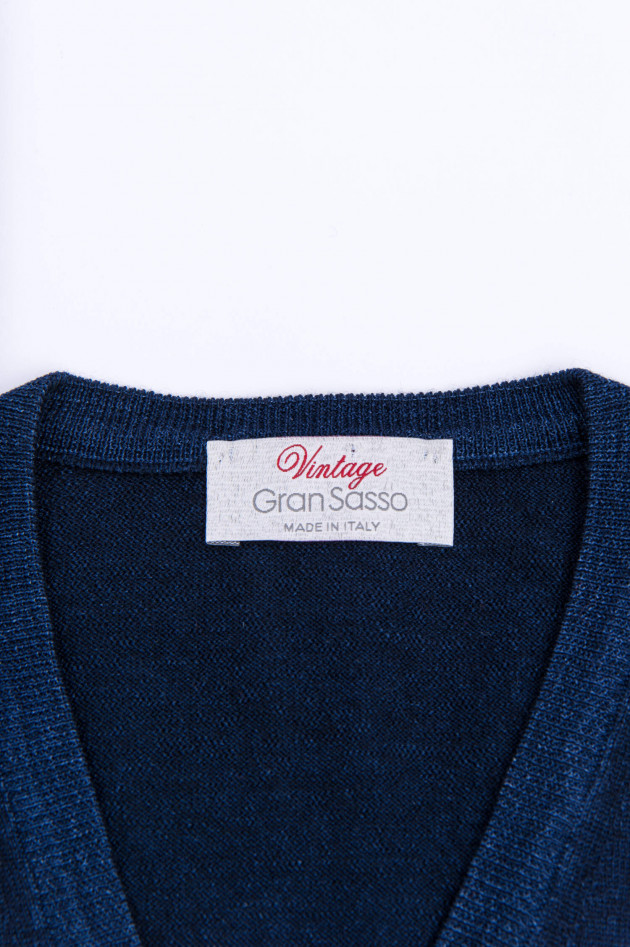 Gran Sasso Schurwolle Pullover in Midnight