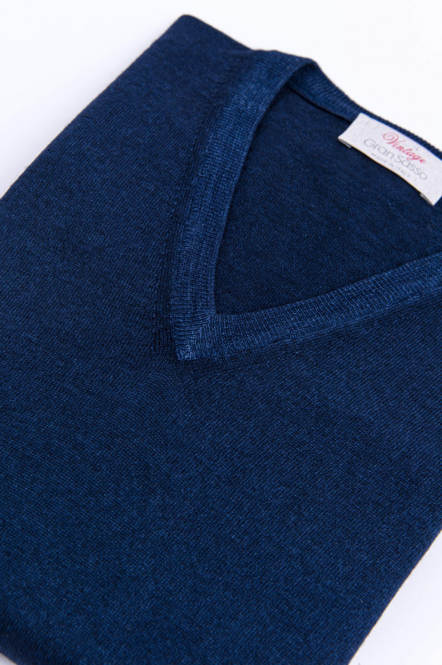 Gran Sasso Schurwolle Pullover in Midnight