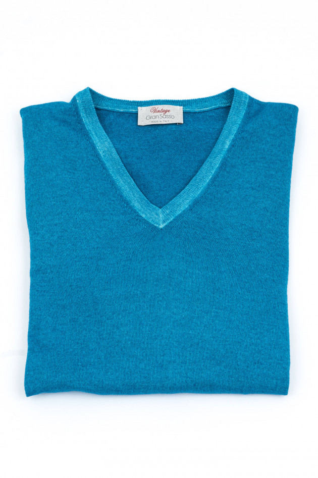 Gran Sasso Leichter Pullover in Himmelblau