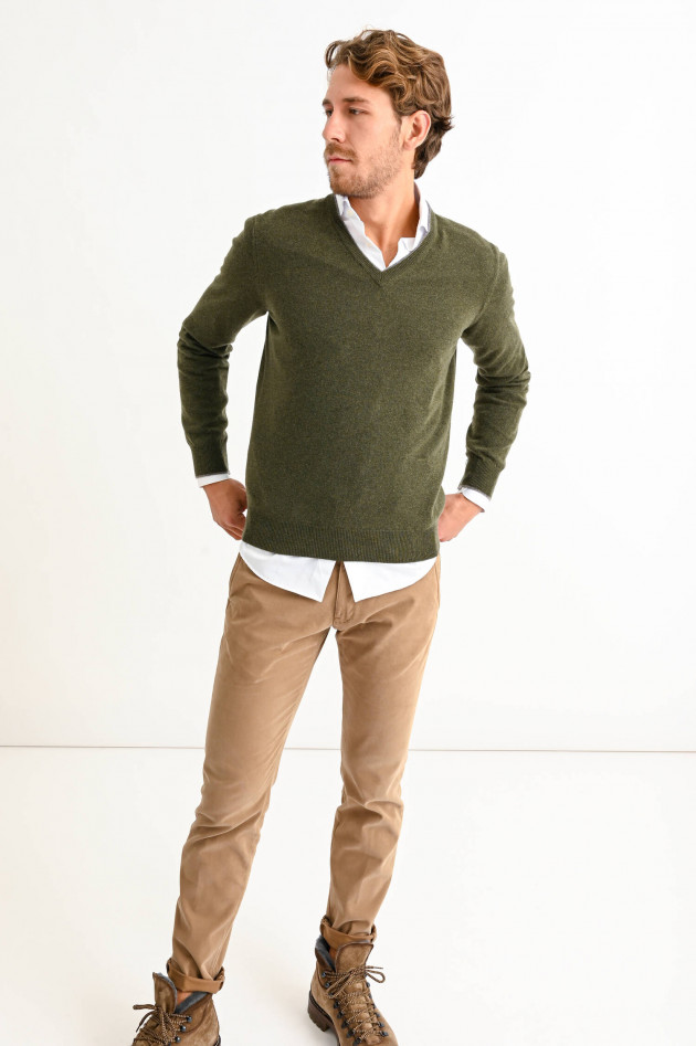 Gran Sasso Kaschmir Pullover in Oliv