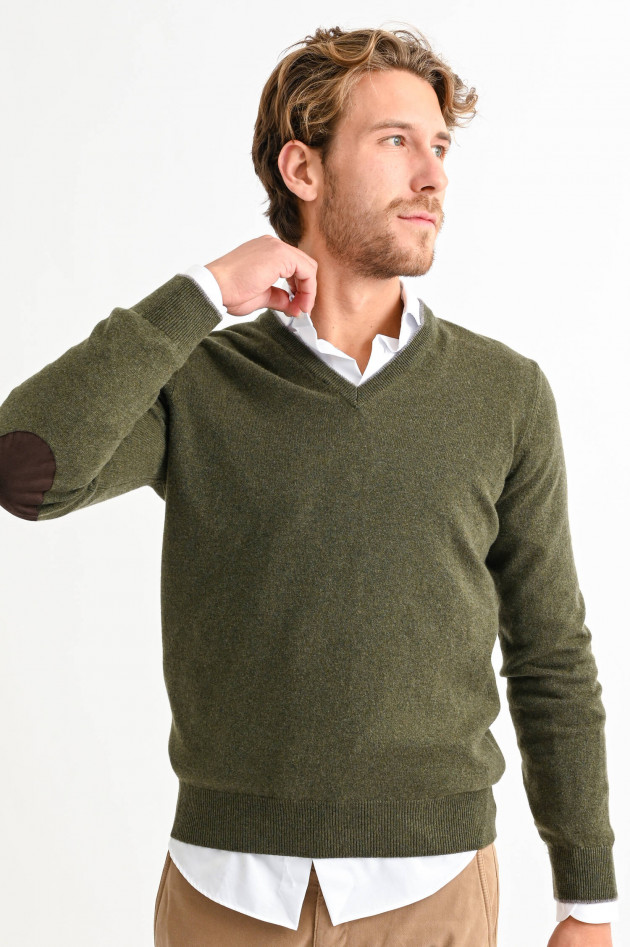 Gran Sasso Kaschmir Pullover in Oliv