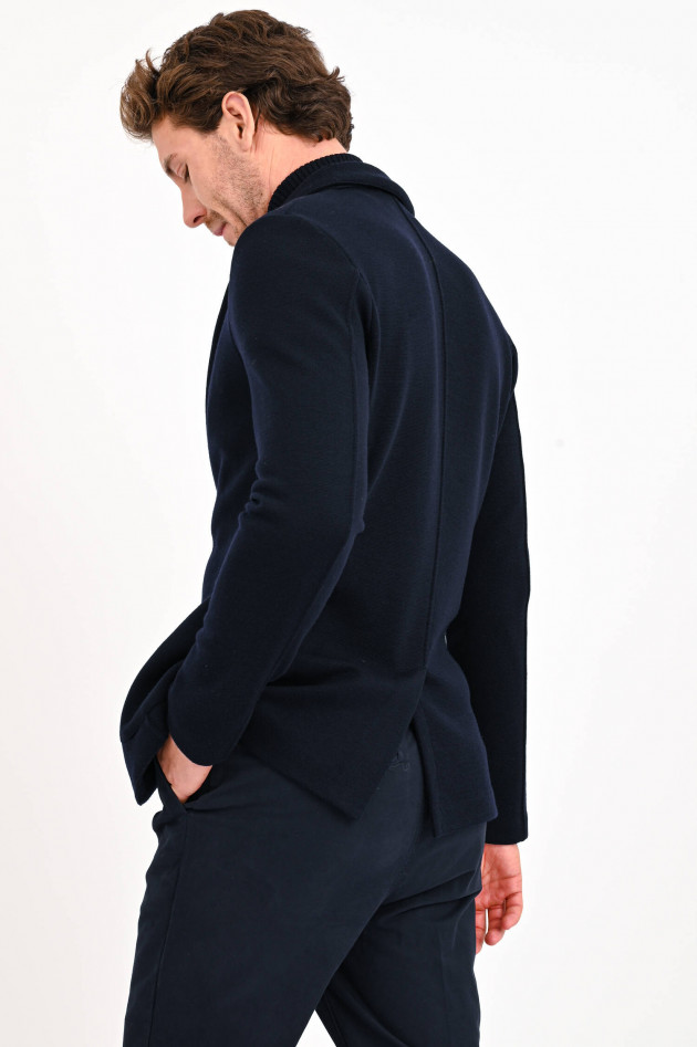 Gran Sasso Strick-Sakko mit Steppeinsatz in Navy
