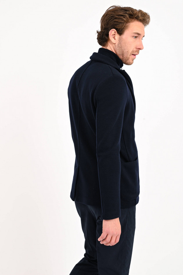 Gran Sasso Strick-Sakko mit Steppeinsatz in Navy