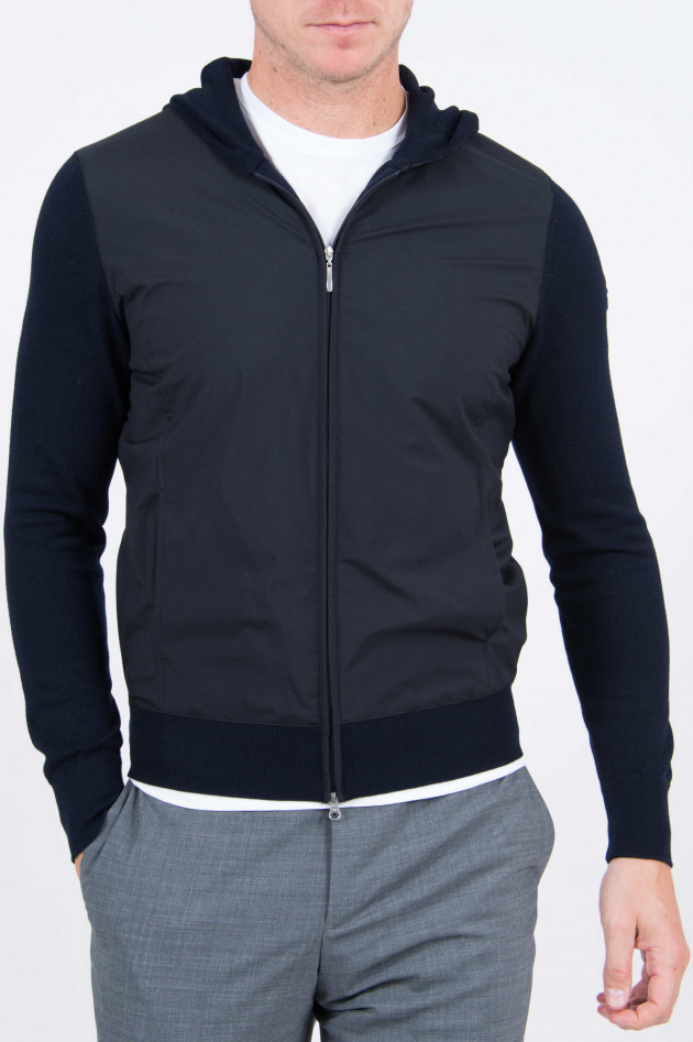 Gran Sasso Sweatjacke mit Kapuze in Navy