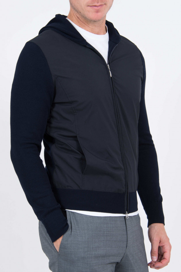 Gran Sasso Sweatjacke mit Kapuze in Navy