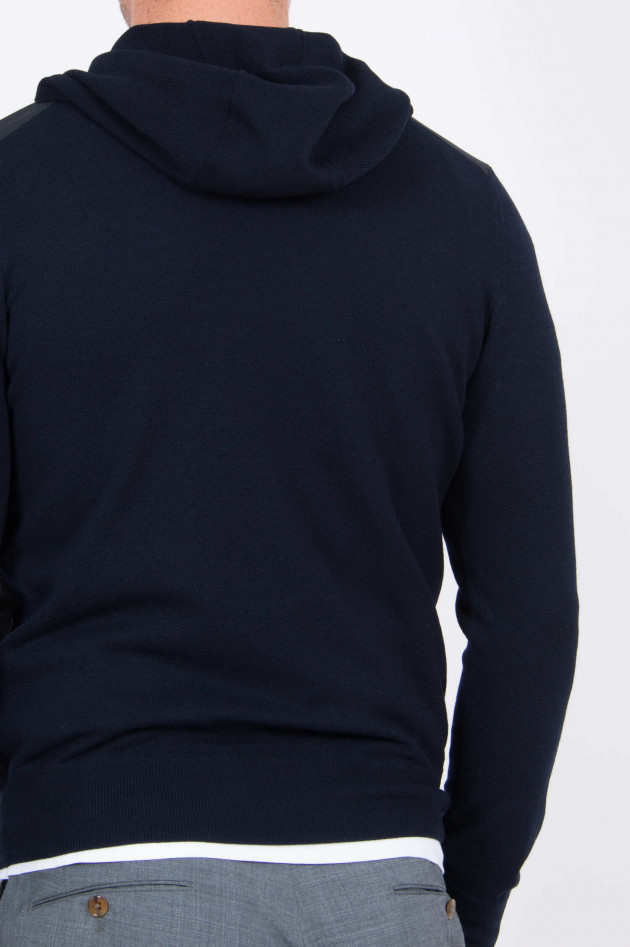 Gran Sasso Sweatjacke mit Kapuze in Navy