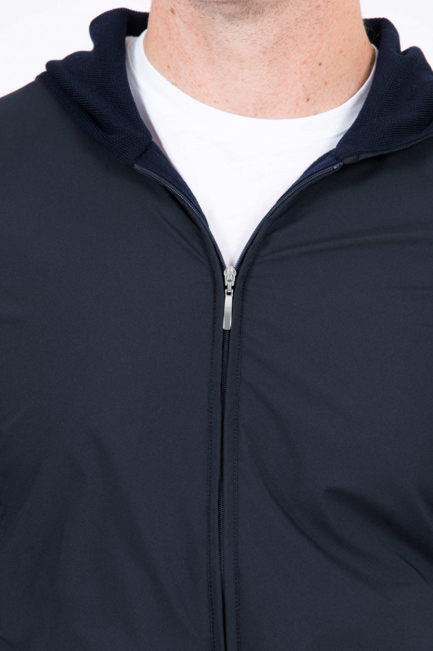 Gran Sasso Sweatjacke mit Kapuze in Navy