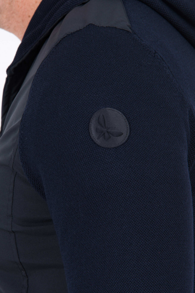 Gran Sasso Sweatjacke mit Kapuze in Navy