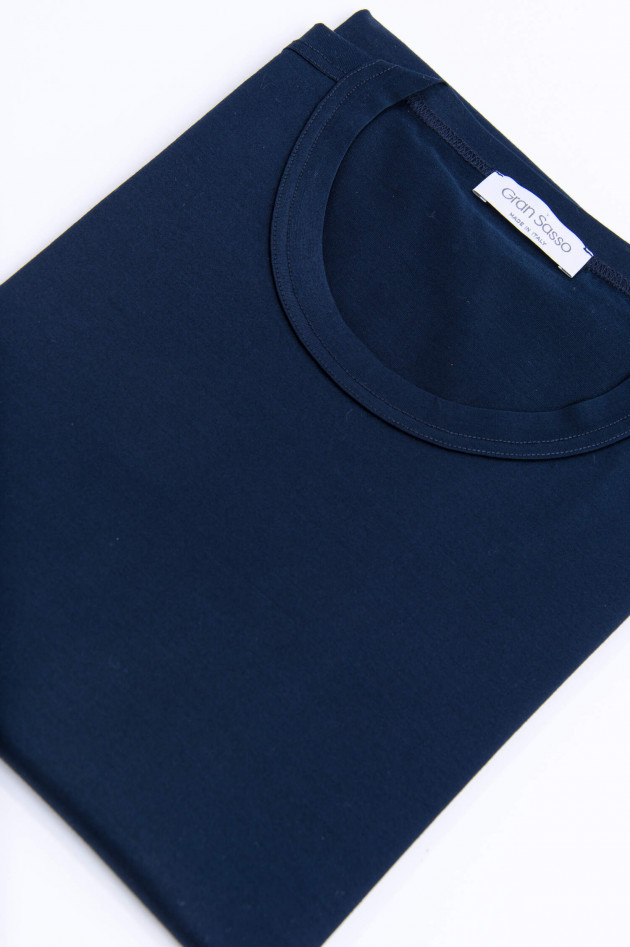 Gran Sasso Jersey Kurzarm-Shirt in Midnight