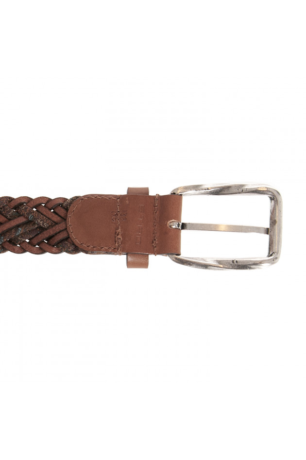 Etro Gürtel geflochten in Braun
