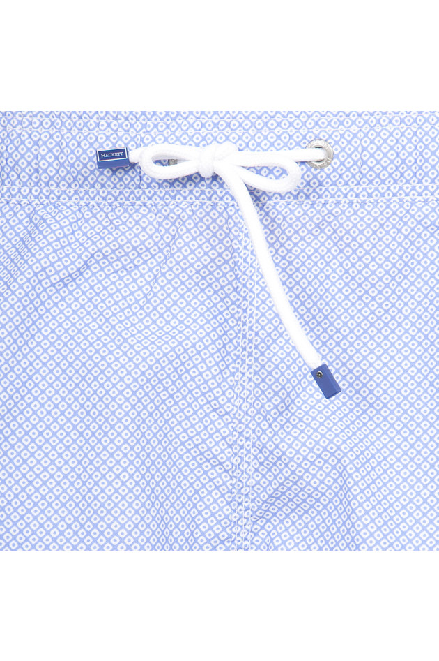 Hackett London Badehose in Blau/Weiß gemustert