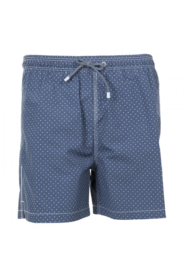 Hackett London Badehose in Blau/Weiß gemustert