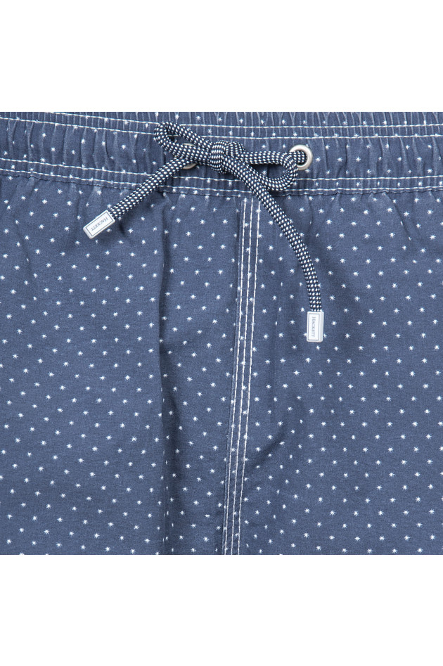 Hackett London Badehose in Blau/Weiß gemustert