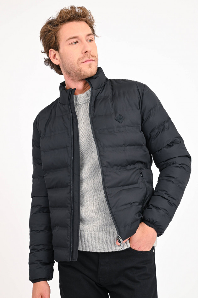 Hackett London Funktionelle Steppjacke in Schwarz