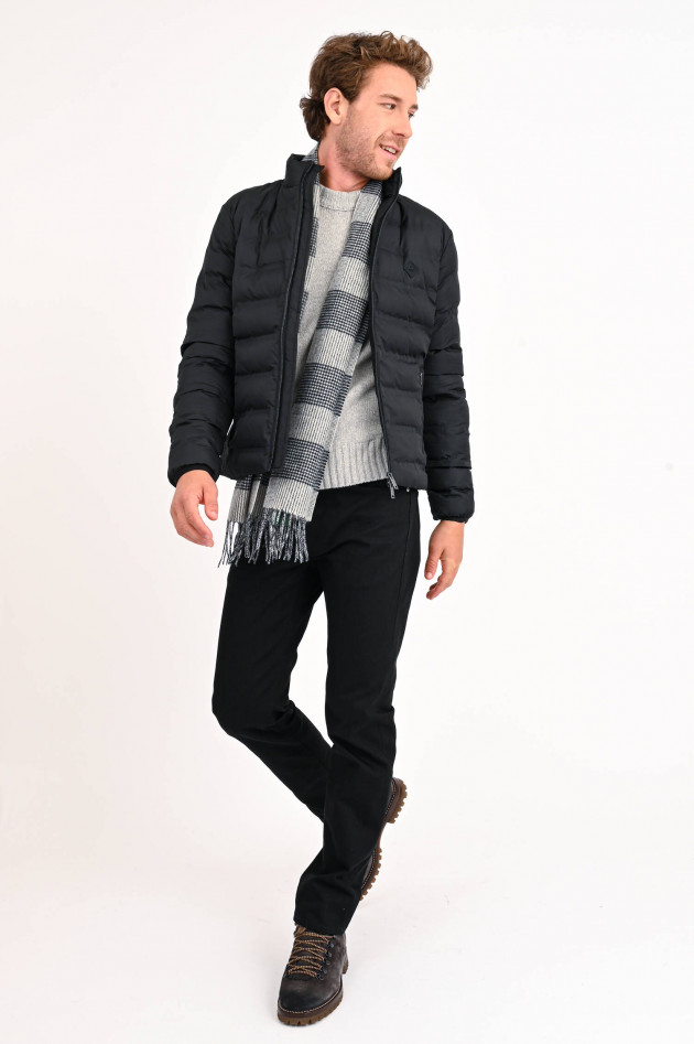 Hackett London Funktionelle Steppjacke in Schwarz