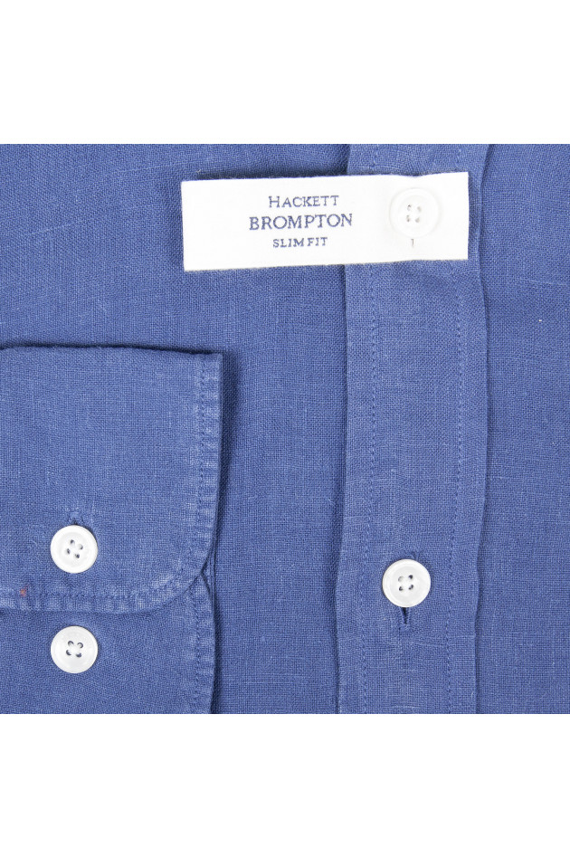 Hackett London Leinenhemd in Blau