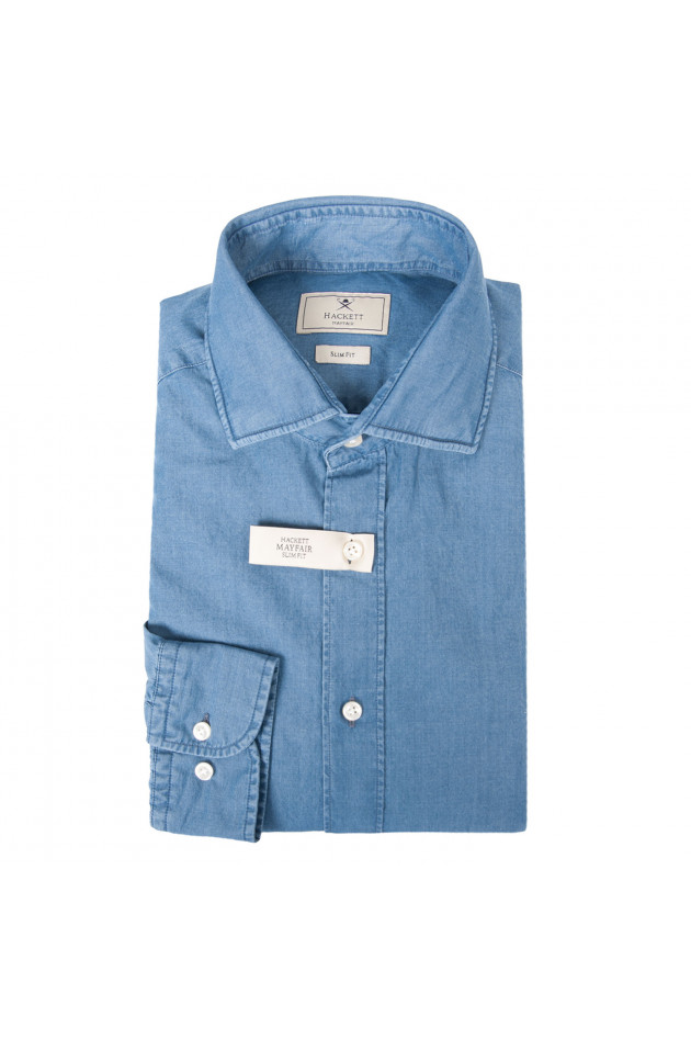 Hackett London Jeanshemd in Blau
