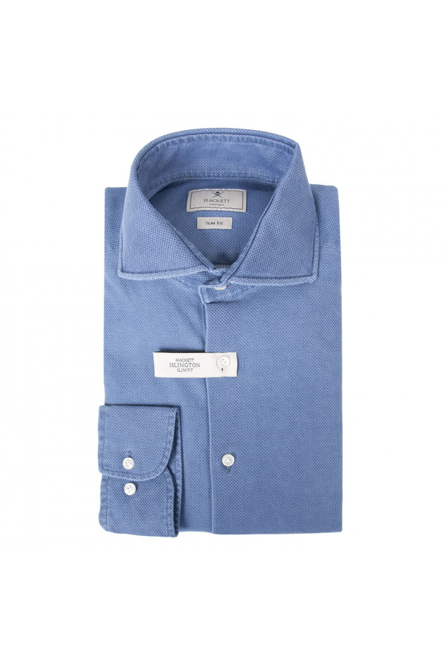 Hackett London Baumwollhemd in Blau