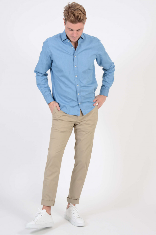 Hackett London Jeanshemd in Blau