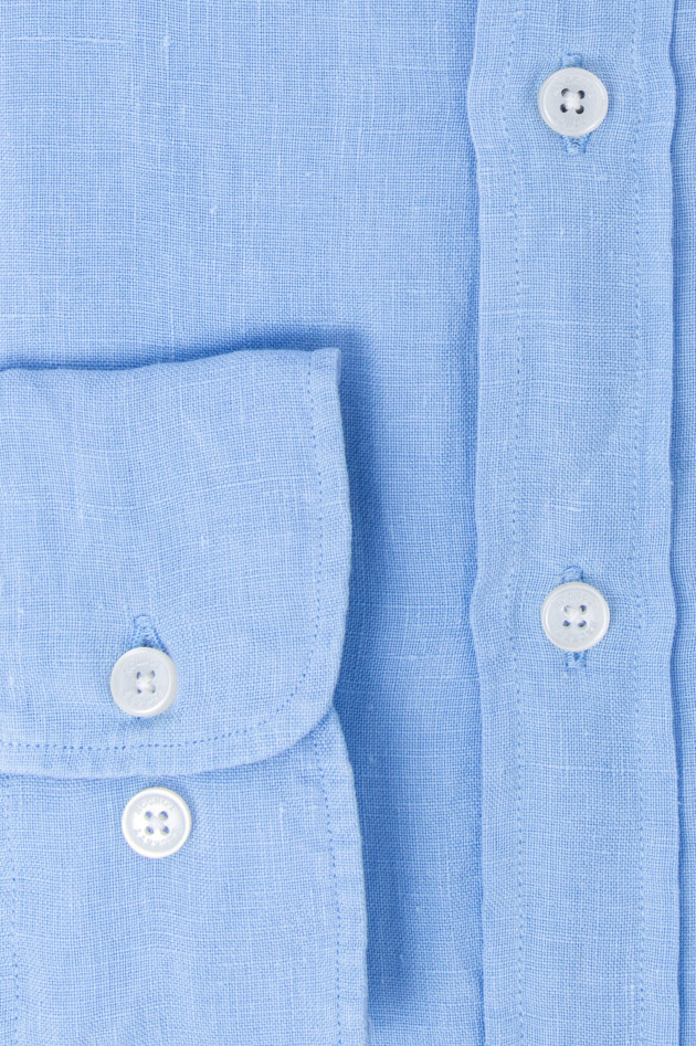 Hackett London Leinenhemd in Hellblau