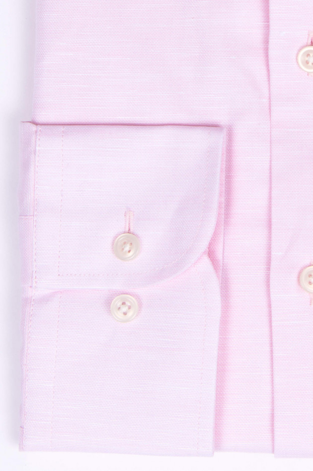 Hackett London Leinenmix-Hemd in Rosa