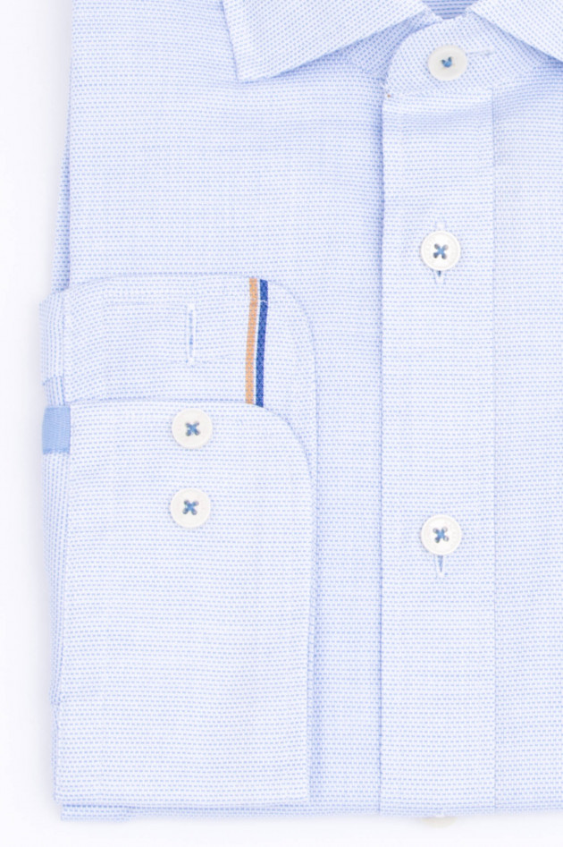 Hackett London Hemd in Hellblau meliert